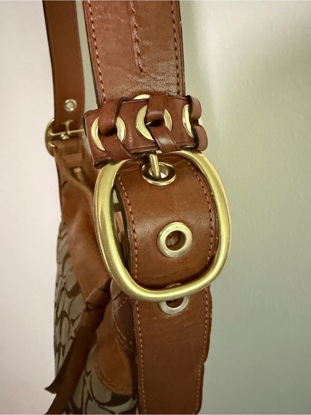 Y2K Coach Bleecker Signature Duffle Bag - Picture 5 of 14